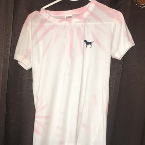 Pink short sleeve shirt